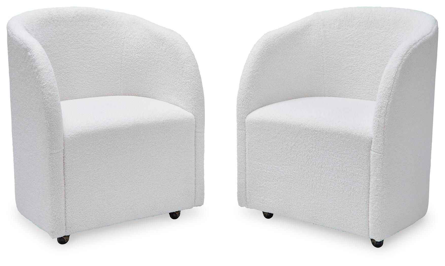 Rowanbeck - Dining Upholstered Arm Chair (Set of 2) - Ivory