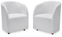 Rowanbeck - Dining Upholstered Arm Chair (Set of 2) - Ivory