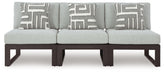 Beachloft - 3-Piece Outdoor Sectional - Black / Gray