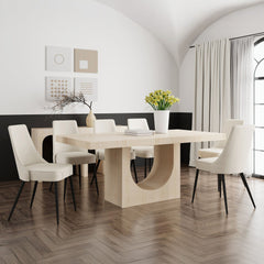 Aurelia/Koda - 7 Piece Dining Set - Travertine
