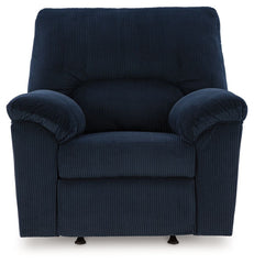 SimpleJoy - Rocker Recliner - Fabric - Navy