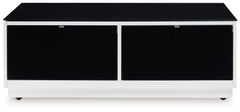 Gardoni - Rectangular Cocktail Table - White / Black