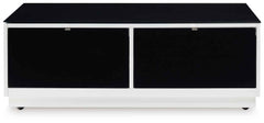 Gardoni - Rectangular Cocktail Table - White / Black