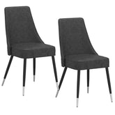 Silvano - Side Chair (Set of 2) - Vintage Gray / Black