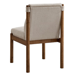 Sarine - Dining Chair (Set of 2) - Beige / Walnut