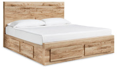 Hyanna - Queen Panel Bed With 6 Storage Drawers - Tan Brown - Wood