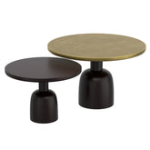 Adira - Coffee Table (Set of 2) - Antique Gold / Black