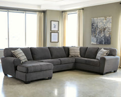 Ambee - Left Arm Facing Corner Chaise 3 Pc Sectional - Slate
