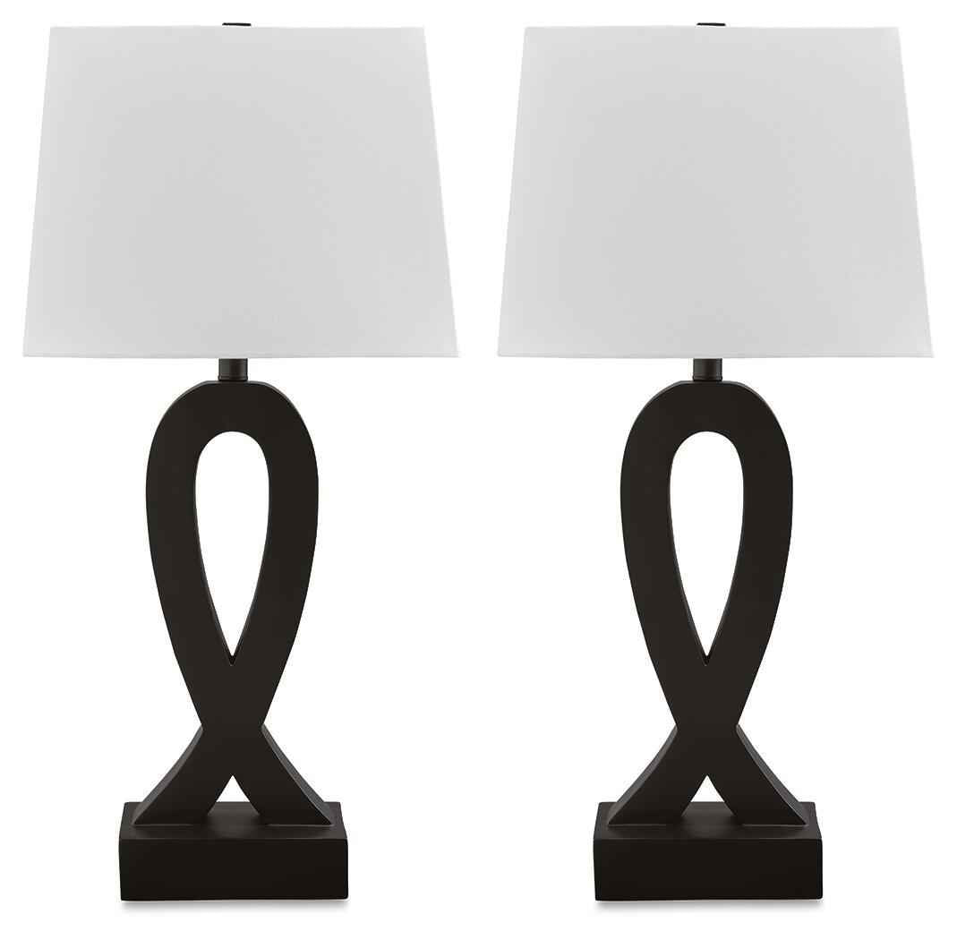 Markellton - Poly Table Lamp (Set of 2) - Black