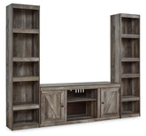 Wynnlow - 3-Piece Entertainment Center - Gray - Home Style Furniture
