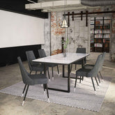 Gavin/Silvano - 7 Piece Dining Set - Black