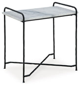 Ashber - Accent Table - White / Black
