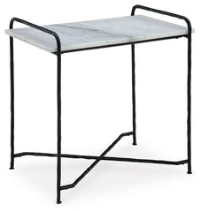Ashber - Accent Table - White / Black