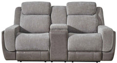Jenner Afton Grey Power Reclining Sofa Set