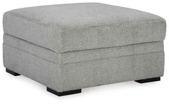 Casselbury - Ottoman With Storage - Cement