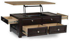 Drazmine - Lift Top Cocktail Table - Brown
