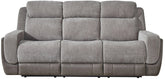 Gray sofa on a white background