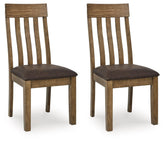 Urbinforte - Dining Upholstered Side Chair (Set of 2) - Light Brown