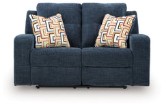 Danum - Reclining Loveseat - Fabric - Ink