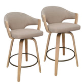 Freya - Swivel Counter Stool (Set of 2)