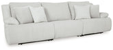 Top Tier - 3-Piece Sectional Sofa With RAF And LAF Recliner - Alloy
