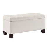 Winston - Storage Ottoman - White