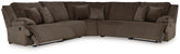 Top Tier - 5 Piece Reclining Sectional