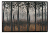 Philyra - Wall Art - Black / Orange / Silver