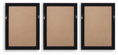 Janisburg - Wall Art Set (Set of 3) - Black / White / Brown