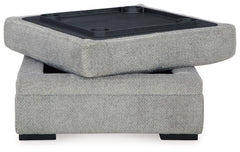 Casselbury - Ottoman With Storage - Cement