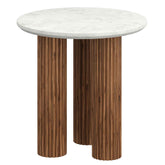 Jilsa - Accent Table - Walnut / White