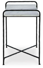 Ashber - Accent Table - White / Black