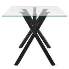 Stark/Venice - 7 Piece Dining Set - Black / Beige