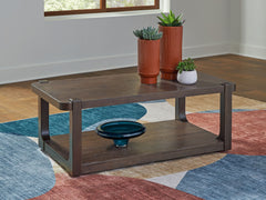 Breckington - Rectangle Cocktail Table - Dark Brown