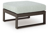 Beachloft - Ottoman With Cushion - Black / Gray