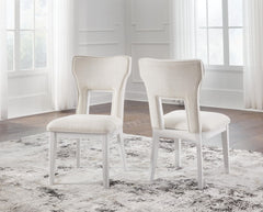 Chalanna - Dining Upholstered Side Chair (Set of 2) - White