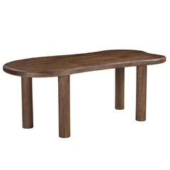 Zaloa/Noelle/Titani - 7 Piece Dining Set - Walnut / Beige