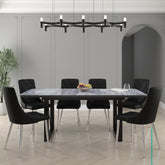 Gavin/Devo - 7 Piece Dining Set - Black