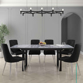 Gavin/Devo - 7 Piece Dining Set - Black