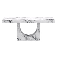 Aurelia/Mateo - 7 Piece Dining Set - White / Black