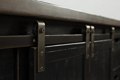 Madison County 60" Barn Door Server - Vintage Black