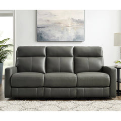 Modena Top-Grain Leather Power Reclining 3-Piece Sofa Set