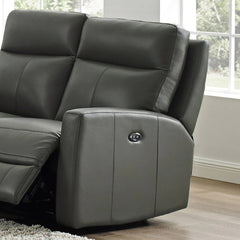 Modena Top-Grain Leather Power Reclining Loveseat