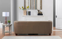 Zola Top-Grain Leather Sofa Set