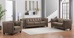 Zola Top-Grain Leather Sofa Set