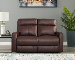 Modena Top-Grain Leather Power Reclining 3-Piece Sofa Set