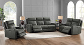 Modena Top-Grain Leather Power Reclining 3-Piece Sofa Set