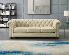 Kennedy Top-Grain Leather 3-Piece Sofa Set