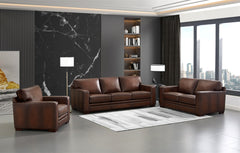 Chatsworth Top-Grain Leather 3-Piece Sofa Set