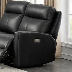 Modena Top-Grain Leather Power Reclining Loveseat